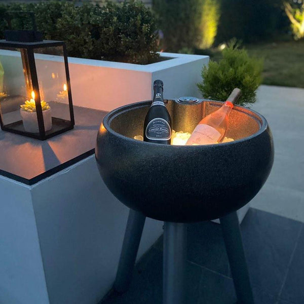 dark stone coloured outdoor drinks cooler